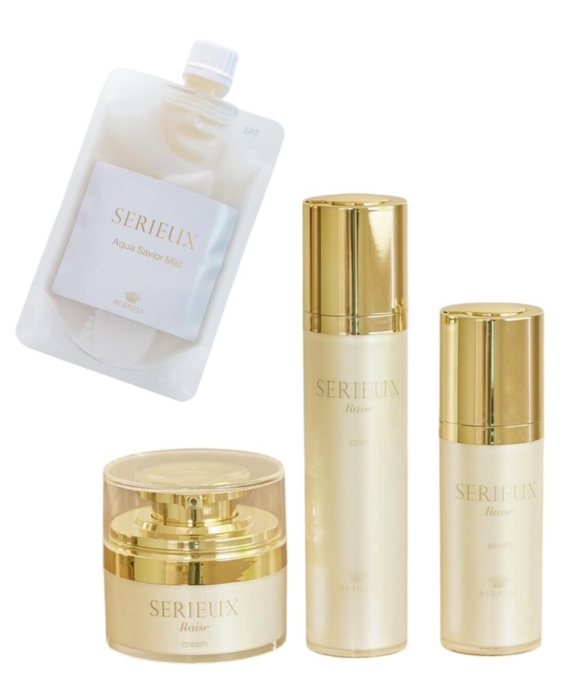 Выгодный набор HERMOSA SERIEUX Raise: lotion, serum, cream + mist